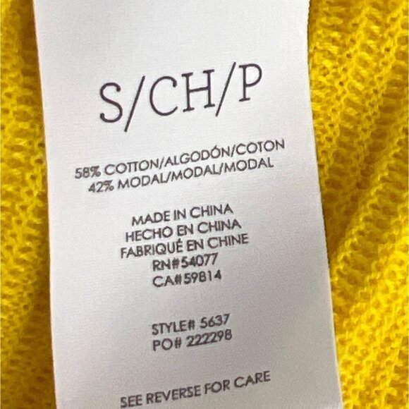CABI Sunny Sweater Snap Front Yellow Sz S #5637 NWOT - Picture 5 of 5